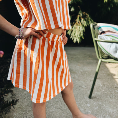 Jupe Oda kids orange stripes