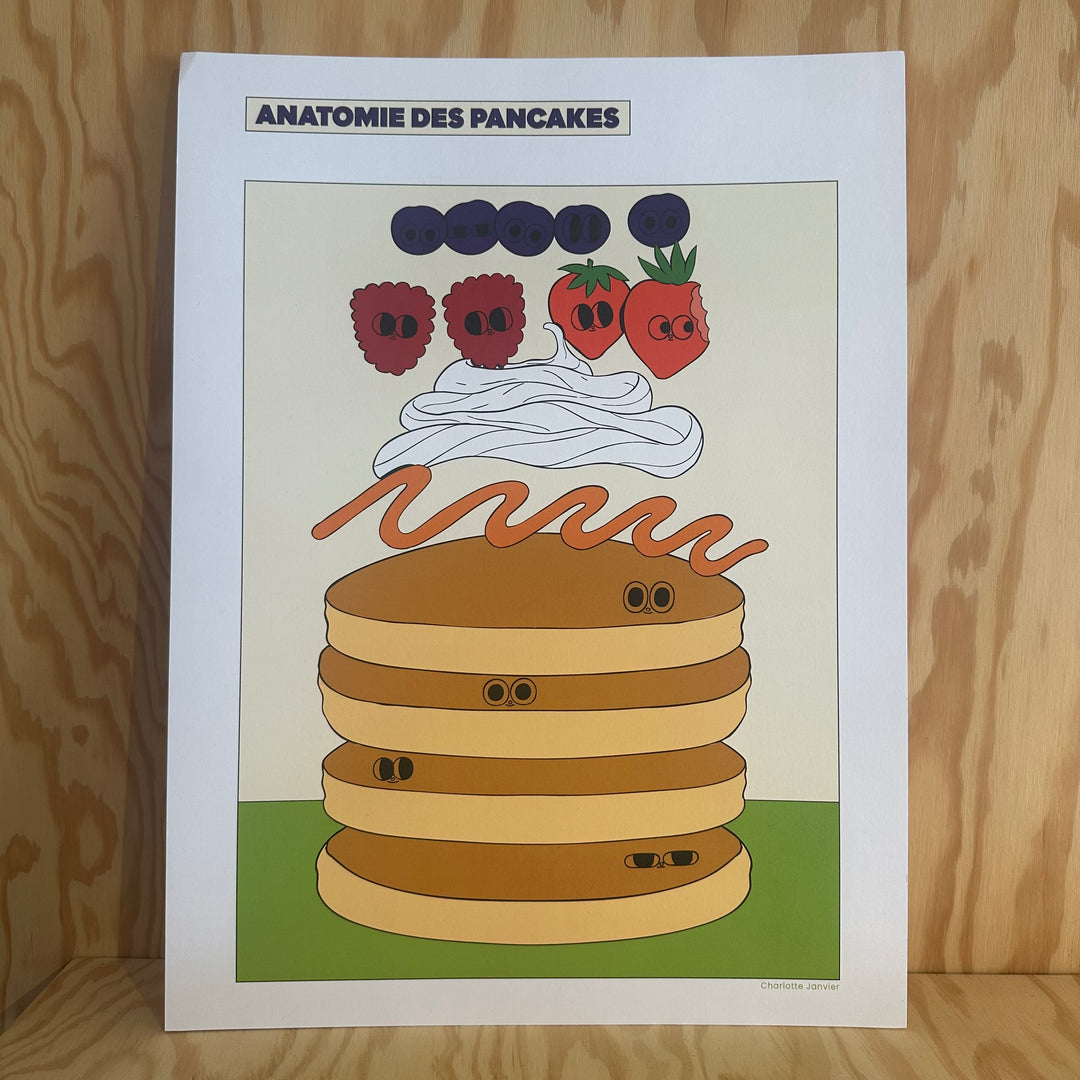 Charlotte Janvier - Anatomie d'un jambon pancake poster 30x40cm
