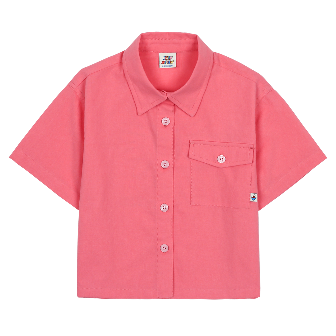 Jelly Mallow - Lion Cropped Shirt / 4-5y