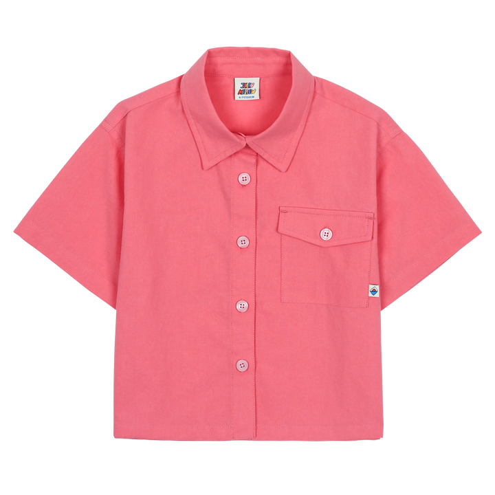 Jelly Mallow - Lion Cropped Shirt / 4-5y