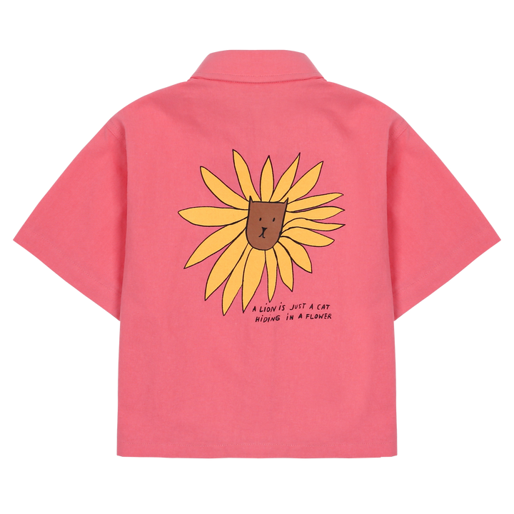 Jelly Mallow - Lion Cropped Shirt / 4-5y