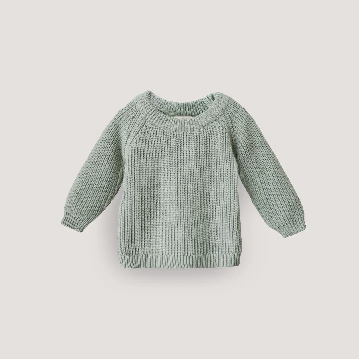 Chunky knit sweater mint / 3-6m