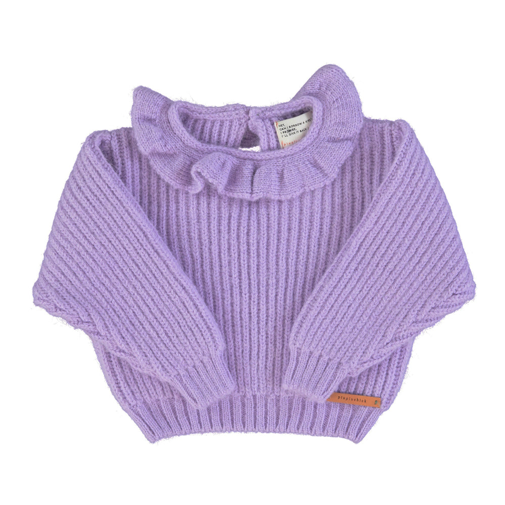 Knitted sweater lilac babies