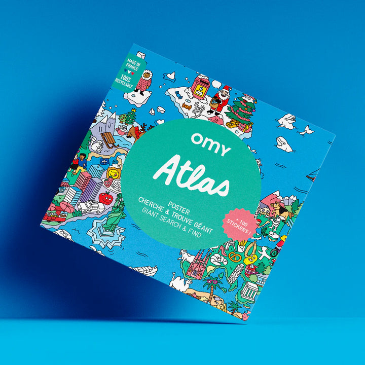Giant poster & stickers atlas (3+ years)