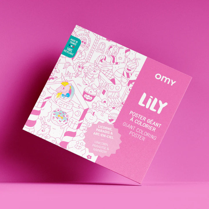 Giant coloring poster lily