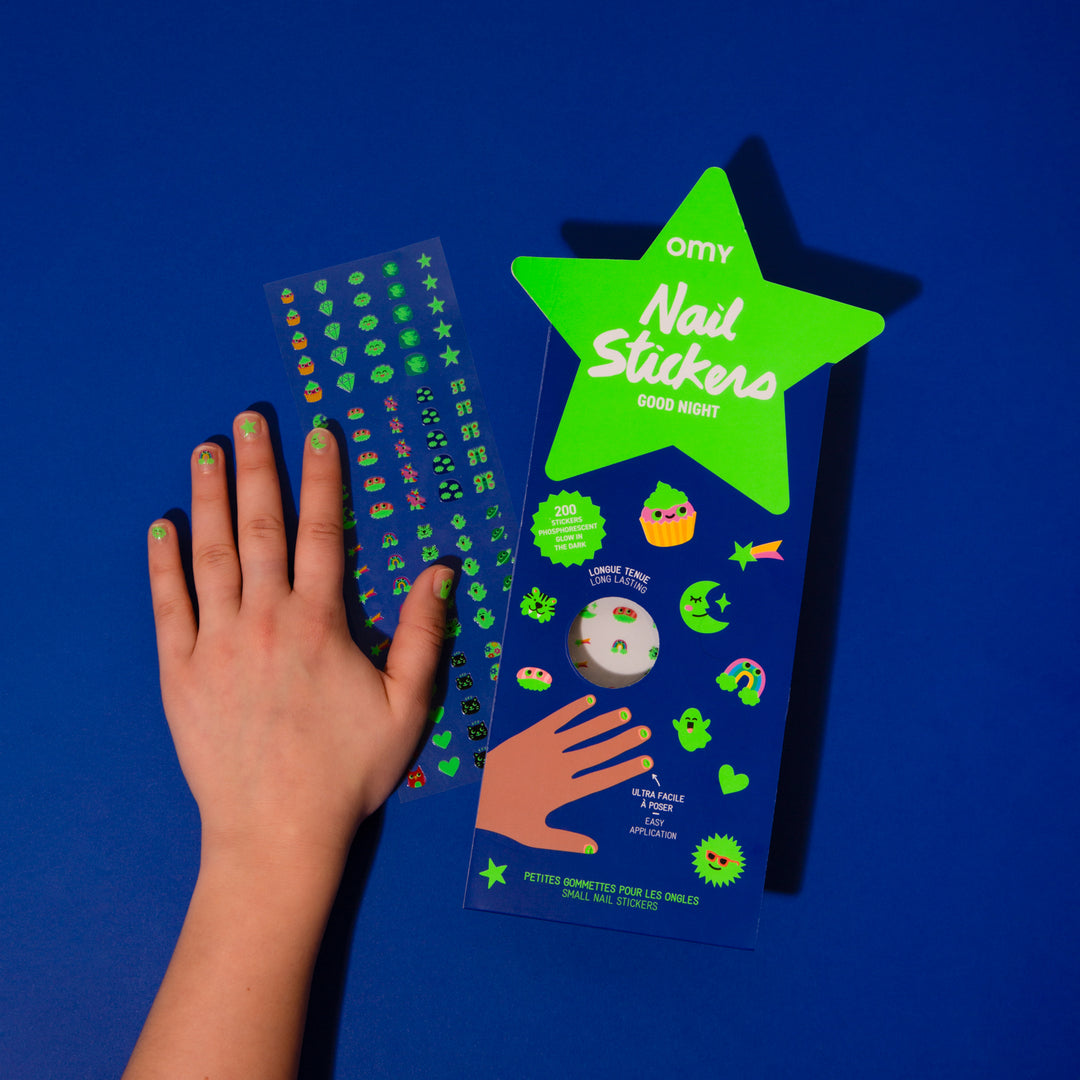 Glow party nail stickers (3+ years)