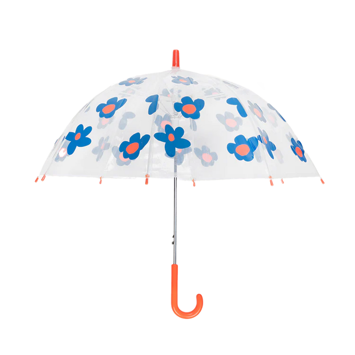 Flowers blue umbrella kids