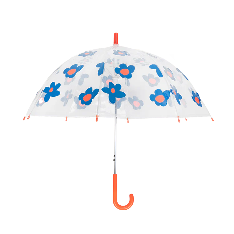 Flowers blue umbrella kids