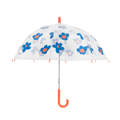 Paraplu bloemen blauw kinderen