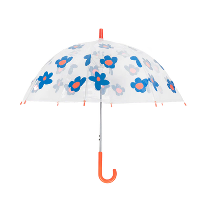 Flowers blue umbrella kids