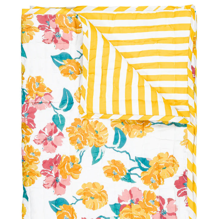 Omkeerbare quilt 150x220cm  Roses