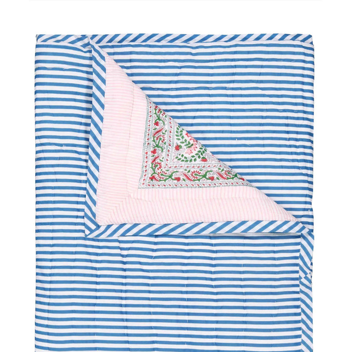 Reversible quilt with border 110x200cm Kerzon Sarong