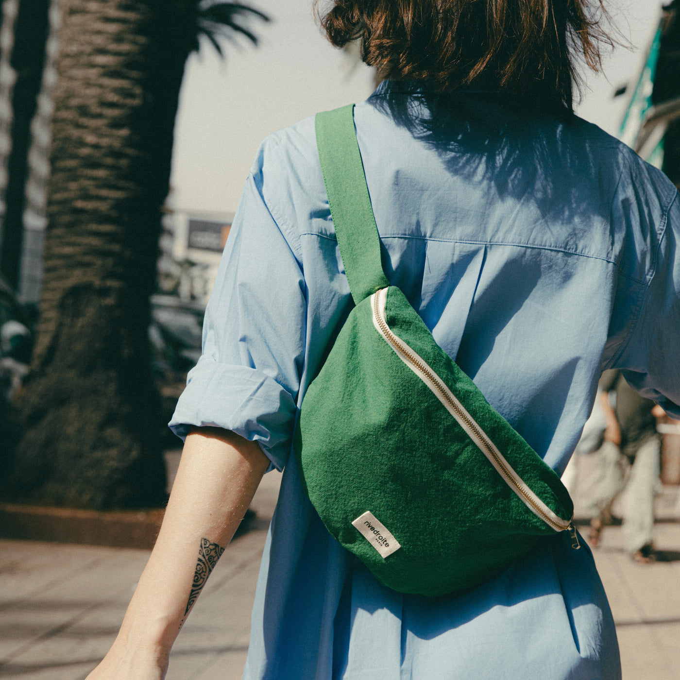 Waist bag Custine palm green XL