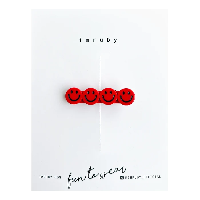 Imruby - Pepper smiley clip red