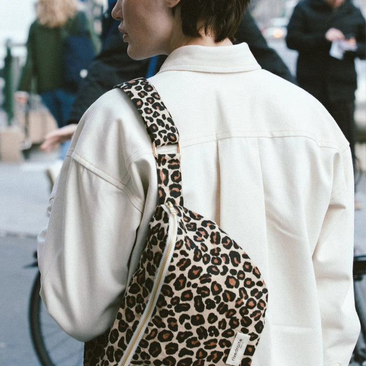 Waist bag Custine Leopard Beige Sand