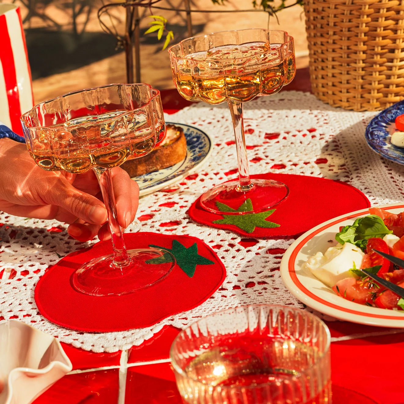 Tomato Cocktail Servetten Set van 4