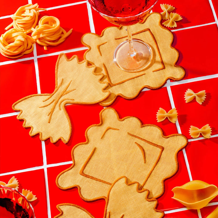 Pasta Cocktail Napkins Set of 4