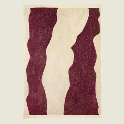 Burgundy Bone Towel 150x100cm