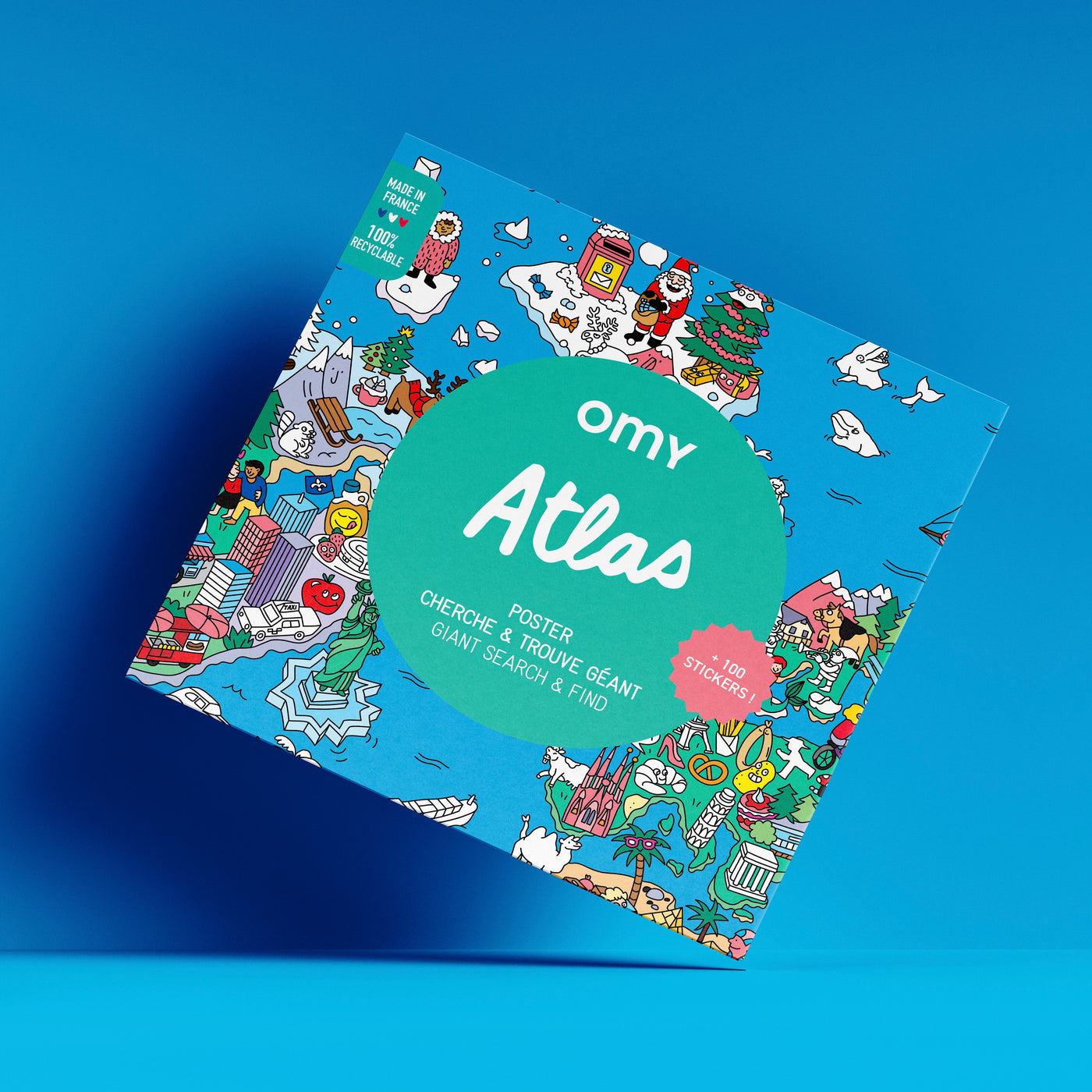 Giant poster & stickers atlas (3+ years)