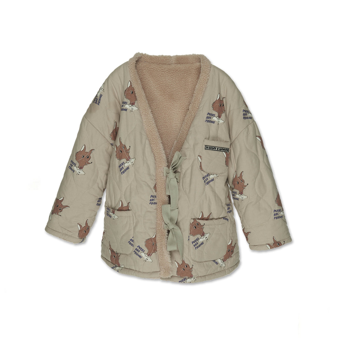 Wander & Wonder - Reversible kimono jacket fox / 7-8y
