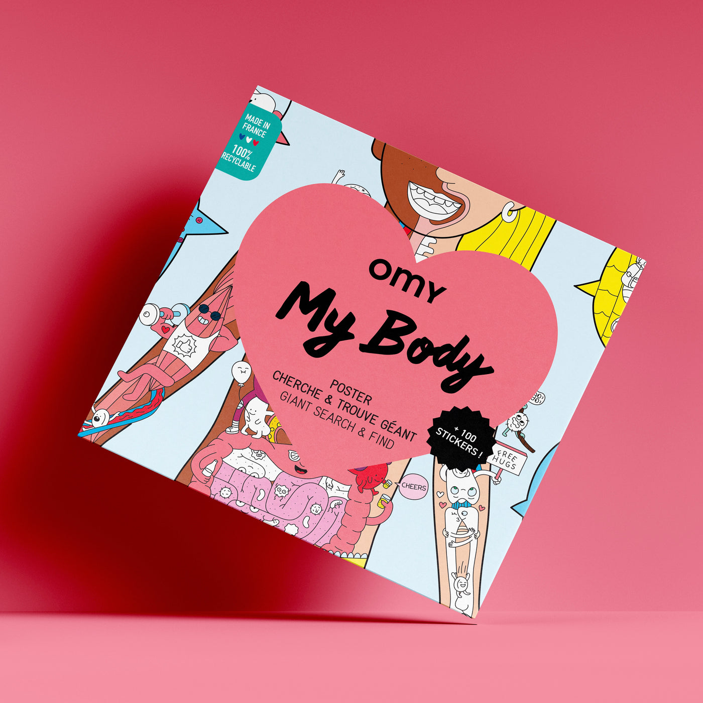 Giant poster & stickers my body (3+ years)