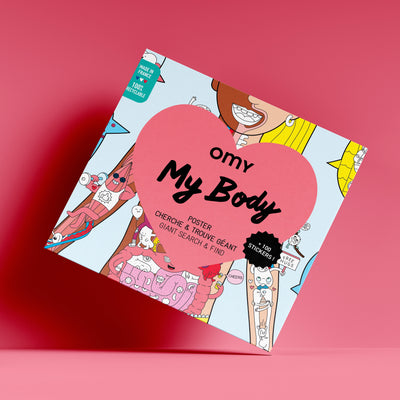 Giant poster & stickers my body (3+ years)