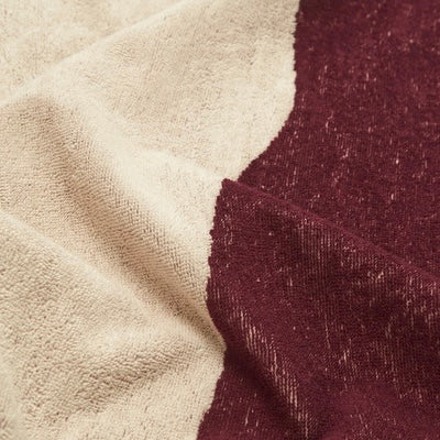 Burgundy Bone Towel 150x100cm