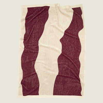 Burgundy Bone Towel 150x100cm