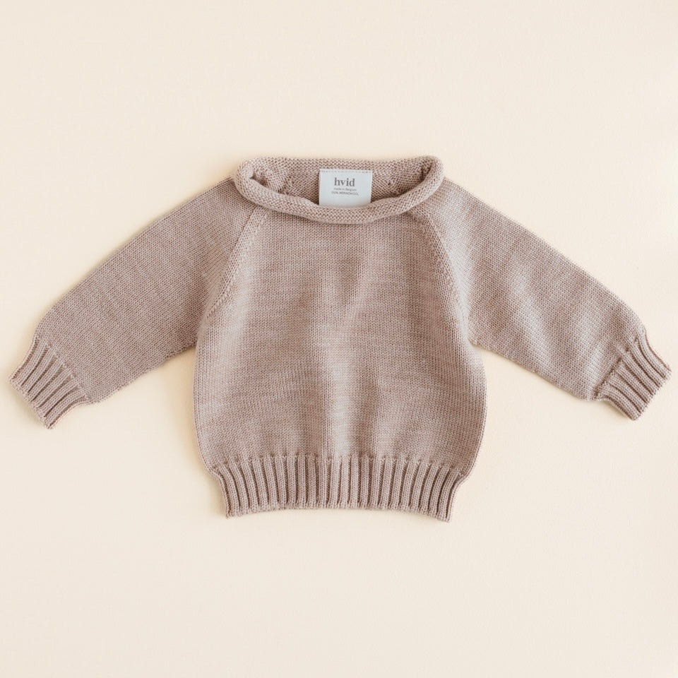 Sweater Georgette babies sand 3-6m (DEELBONNEN) / babylist Raoul Thomas - Van Gestel