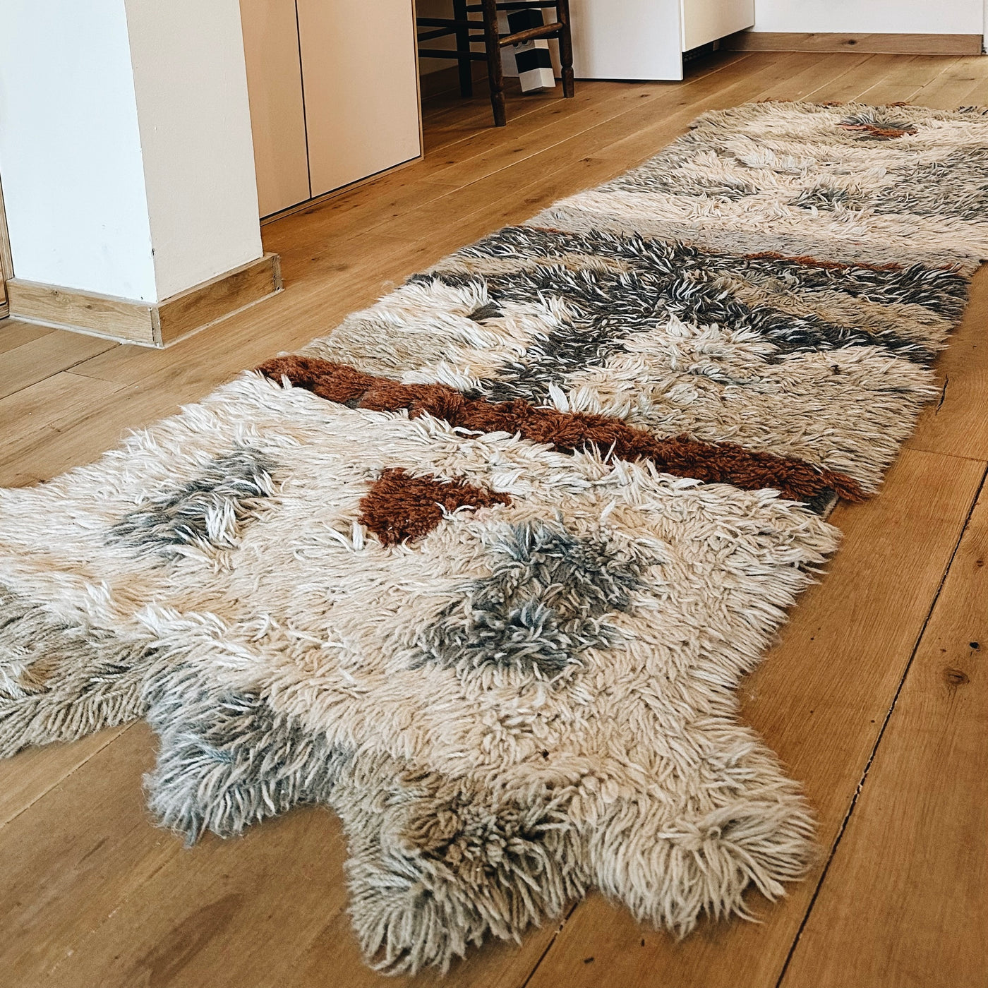 Washable wool rug Kachina / 90 x 240cm