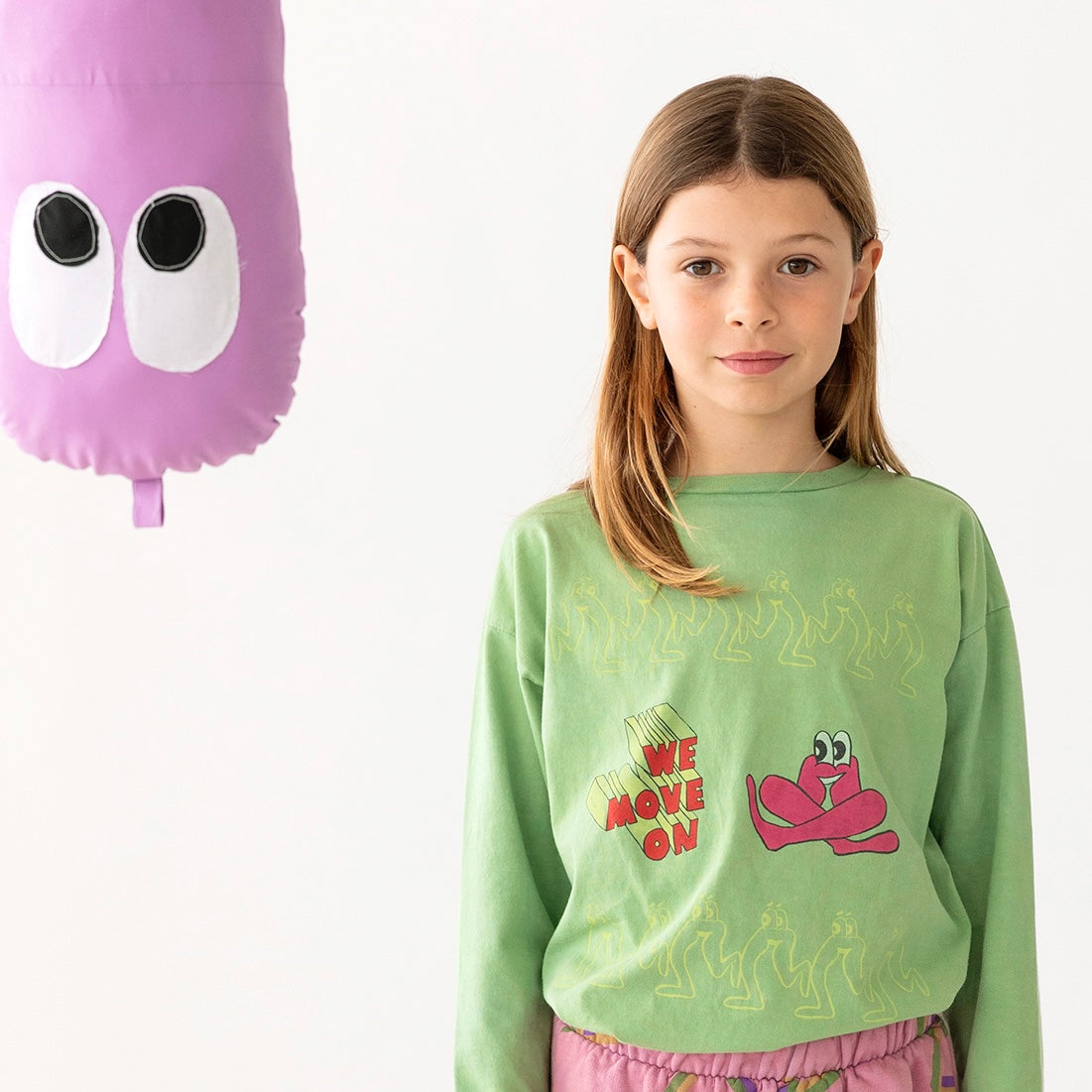 Fresh Dinosaurs - T-shirt long sleeves we move on / 2-3y & 8-9y
