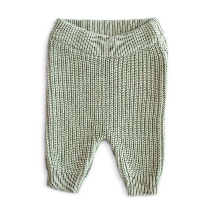 Chunky knit pants mint / 3-6m