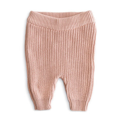 Chunky knit pants (3-6m) - multiple colours