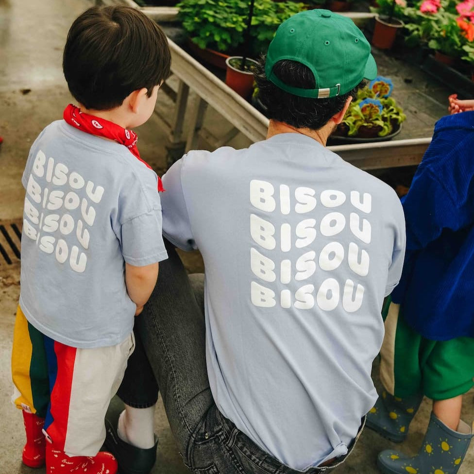 T-shirt bisou light blue kids / last size 10y