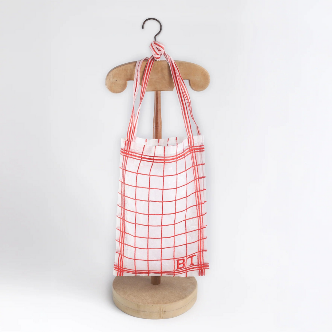 Small red Dishcloth bag