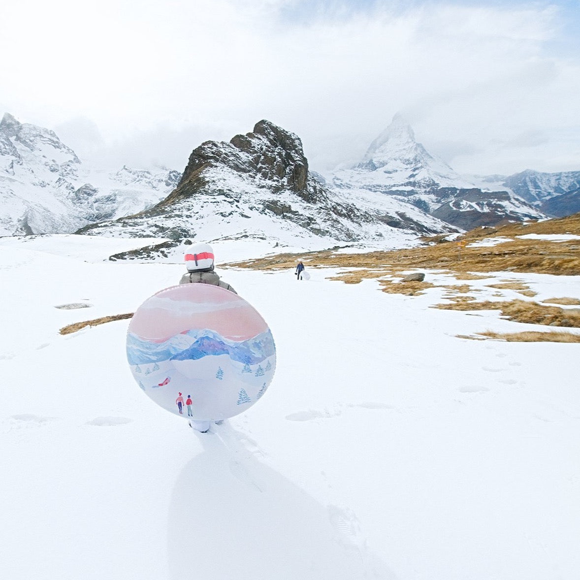 Inflatable sledge rochebrune