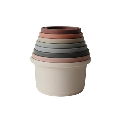 Stacking cups (set of 8) - multiple colours