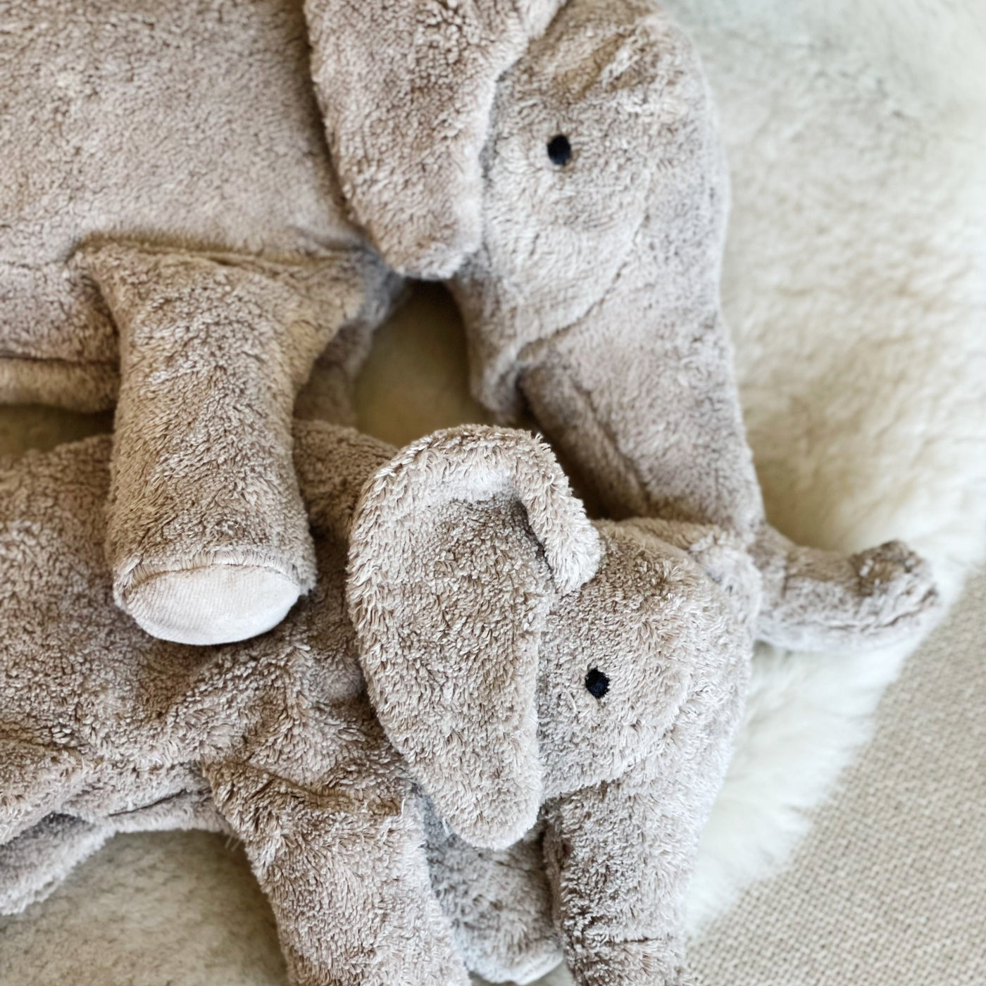 Cuddly elephant (cherry pillow) - multiple sizes