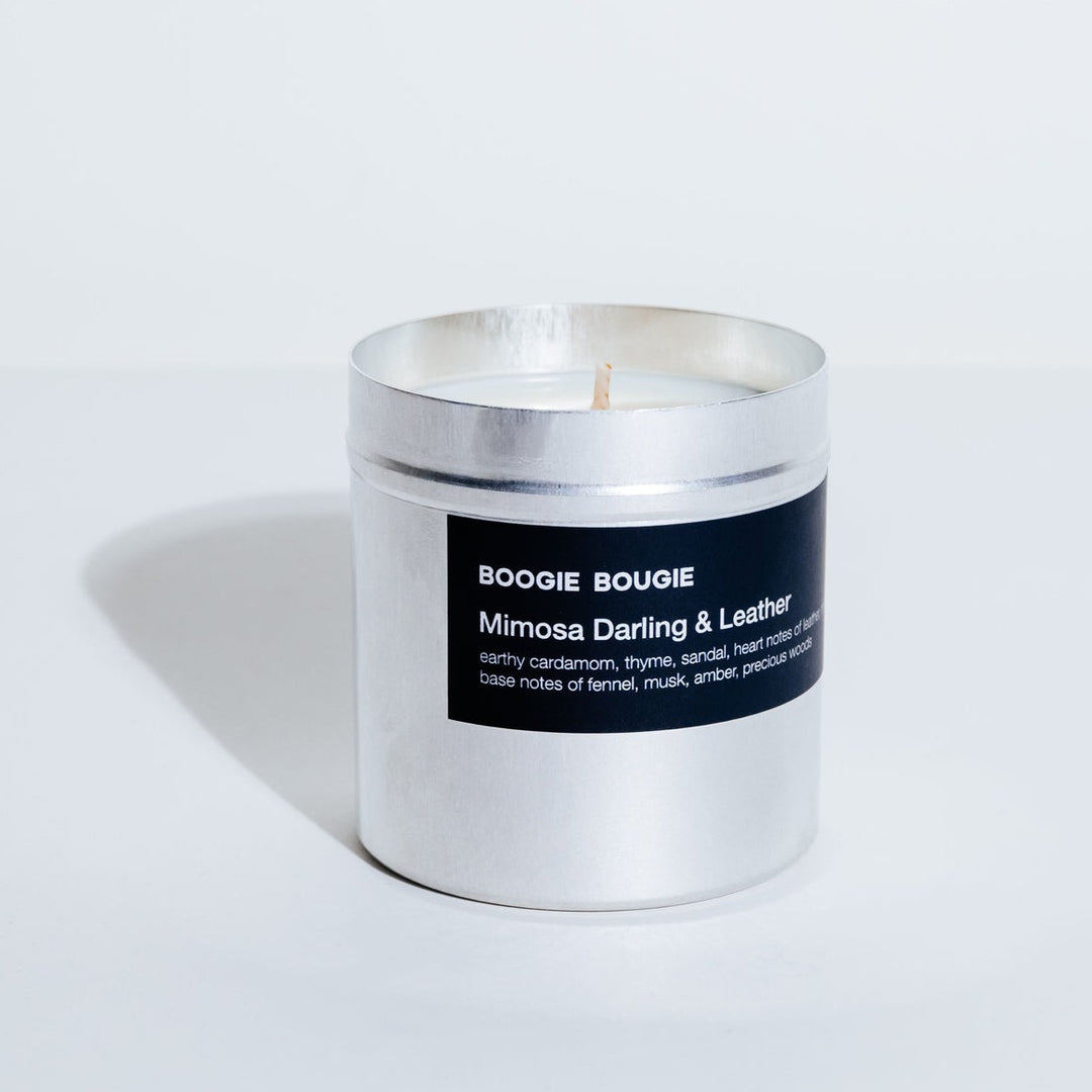 Scented candle Mimosa Darling & Leather