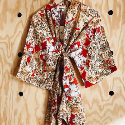 Kimono tiger red kids