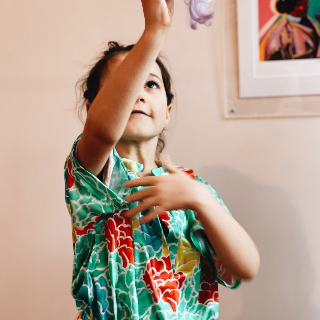 Fish & Kids - Flowers tunic dress / 6-7y