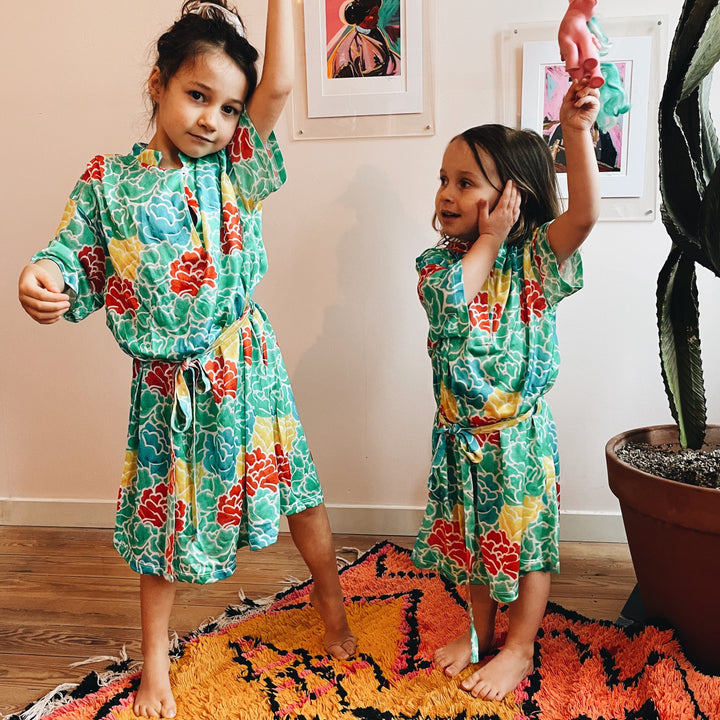 Fish & Kids - Flowers tunic dress / 6-7y