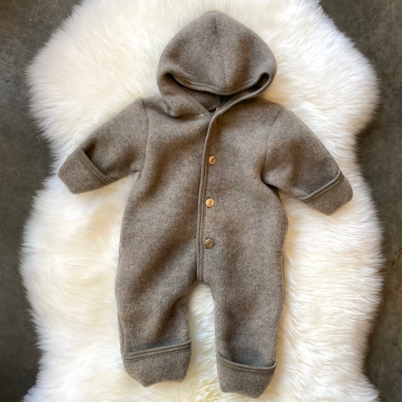 Hooded overall wool - multiple colours