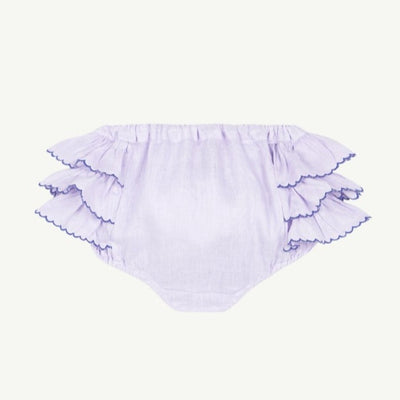 Yellow Pelota - Culotte linen mauve / 6m