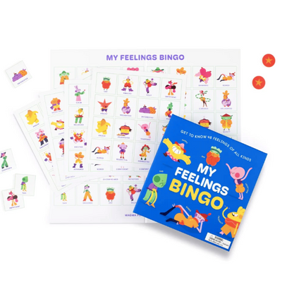 My feelings bingo - leer 48 verschillende gevoelens (2+ jaar)