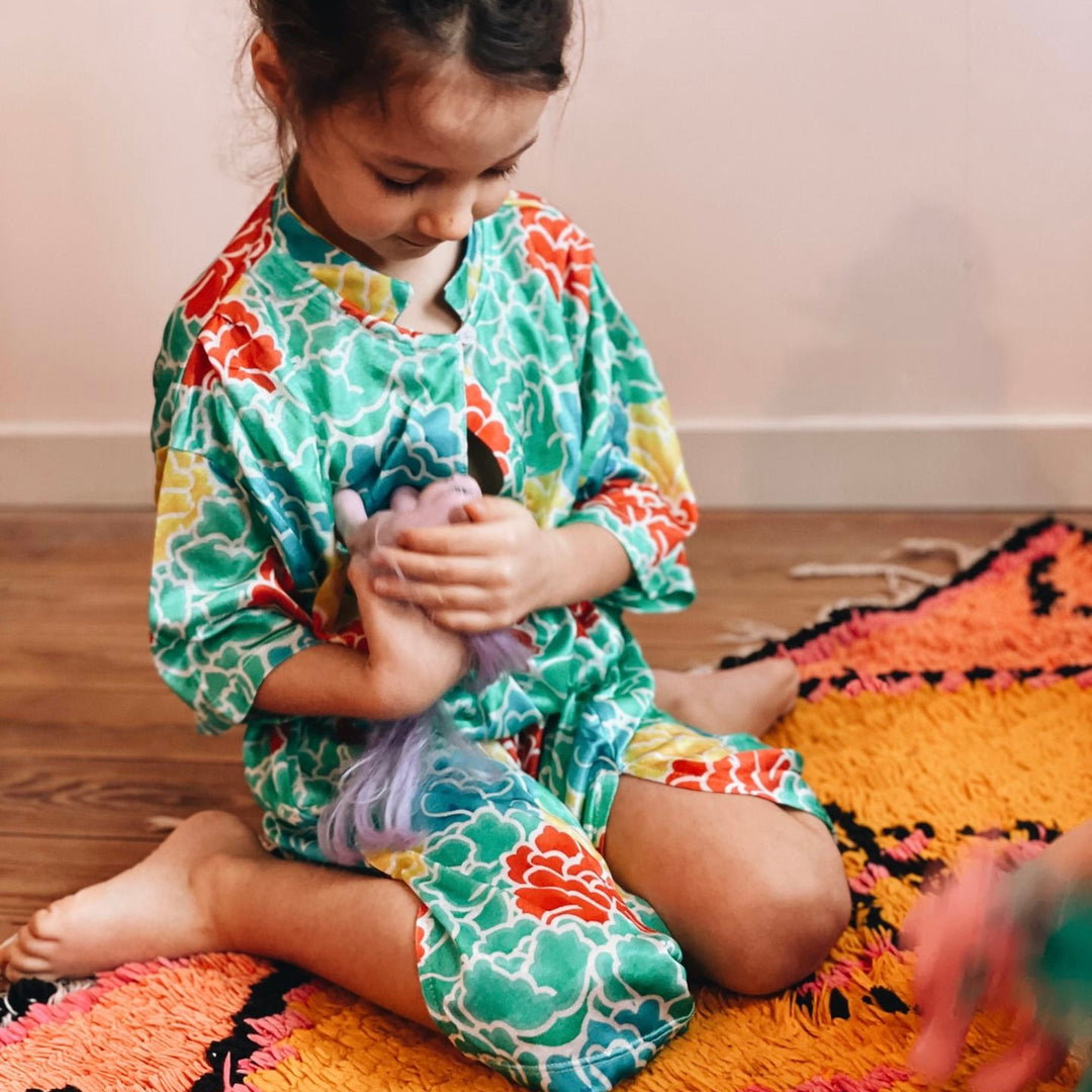 Fish & Kids - Flowers tunic dress / 6-7y