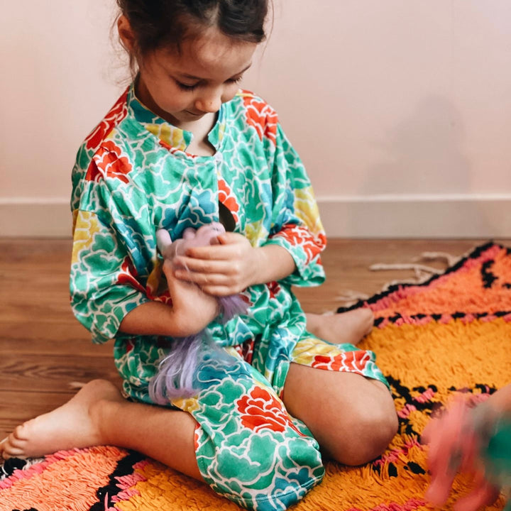 Fish & Kids - Flowers tunic dress / 6-7y