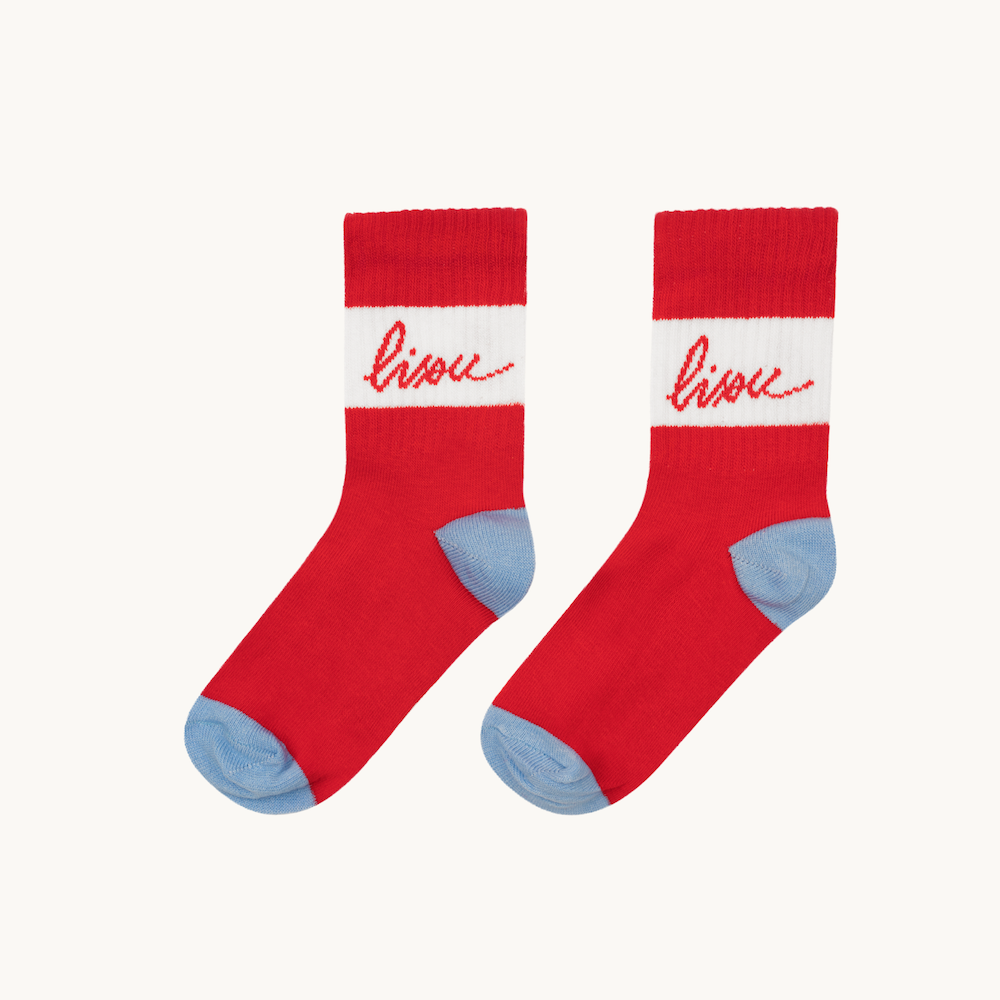 Bisou socks red