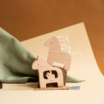 KMR Childwood - Wooden rattle Dada + Bird