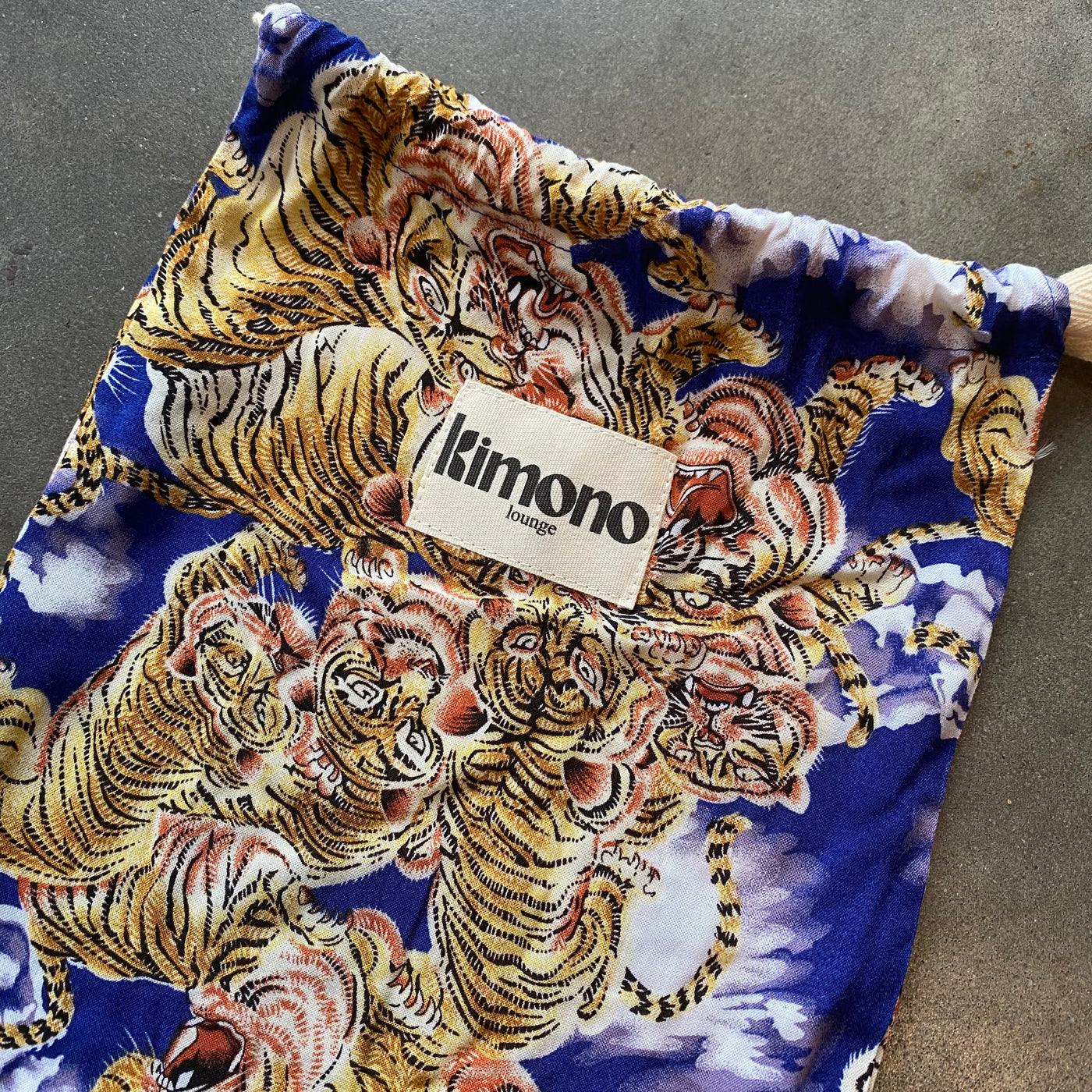 Kimono tiger navy kids